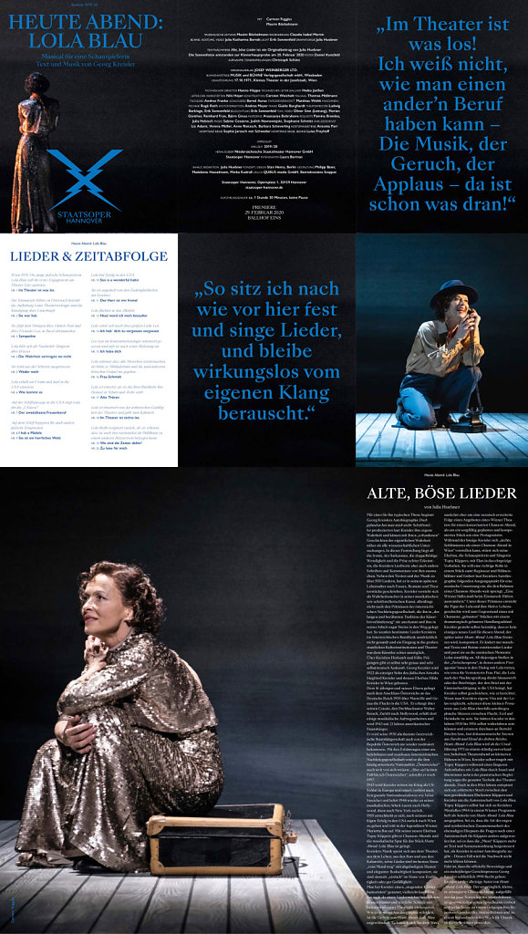 LOLA BLAU<BR>STAATSOPER HANNOVER